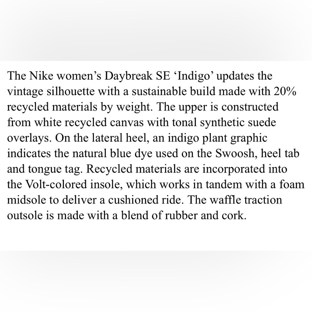 Nike Daybreak SE 'Indigo' DJ1299-101 Women's Shoes - Picture 6 of 6